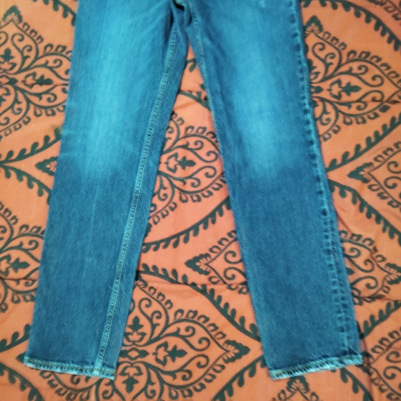 Vtg Levis 90s/Y2K 70s High Slim Straight Blue Denim Mom Jeans - Picture 15 of 16